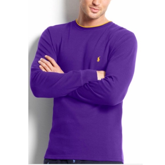 Polo Ralph Lauren Other - Purple Polo Thermal 100% Cotton